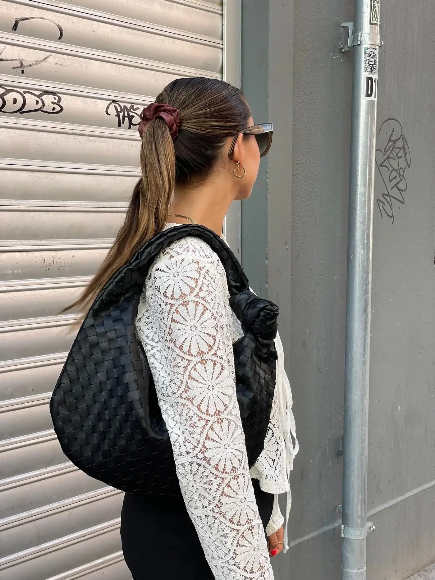 Geflochtene Handtasche Mittelgröße