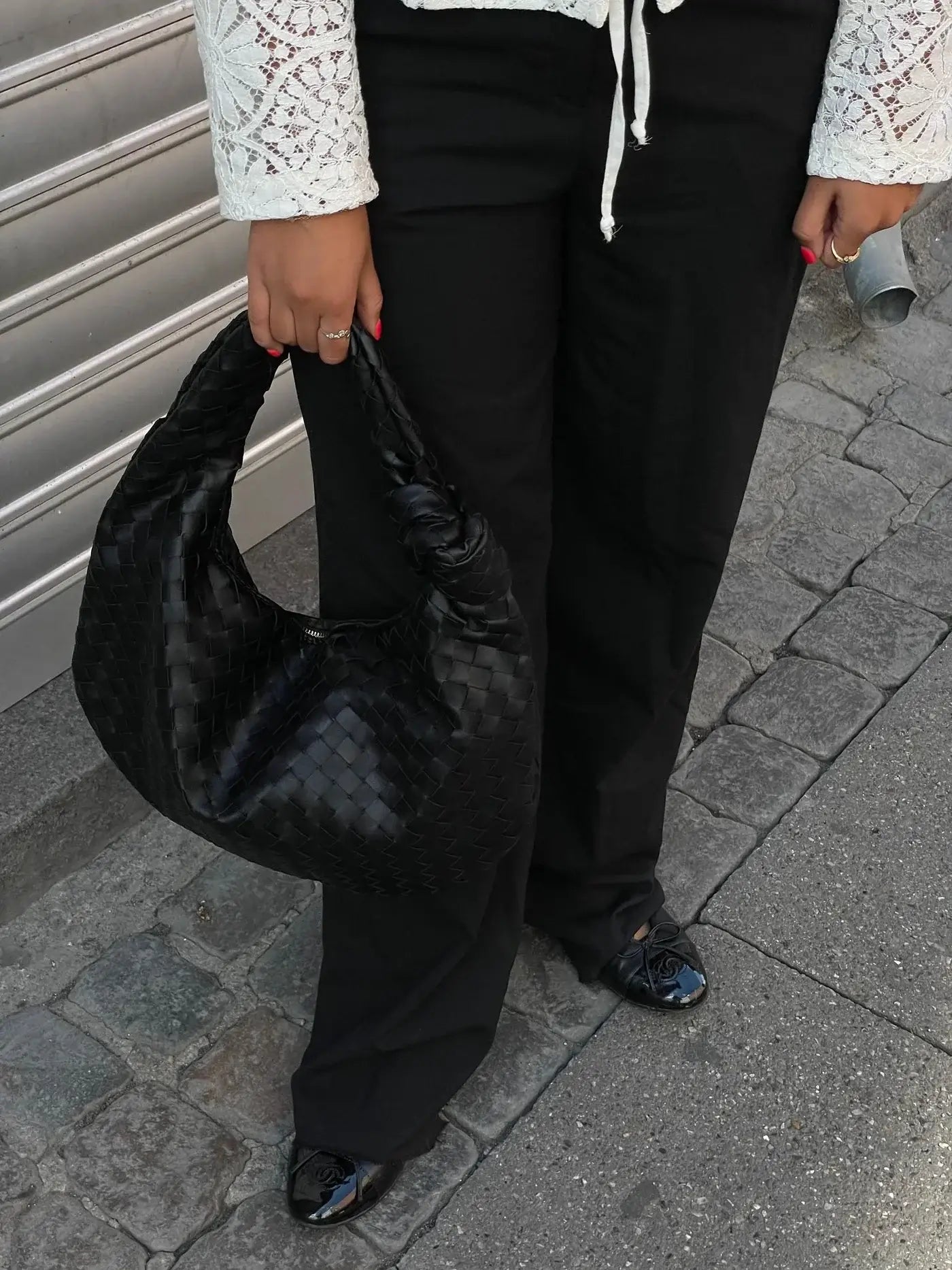Geflochtene Handtasche Mittelgröße