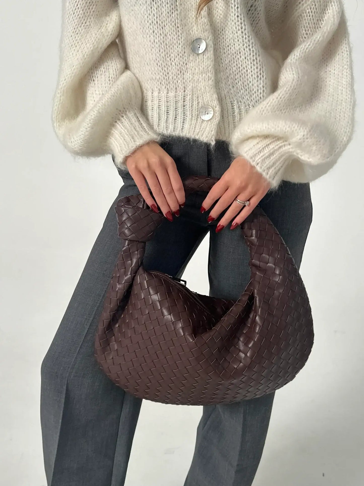 Geflochtene Handtasche Mittelgröße
