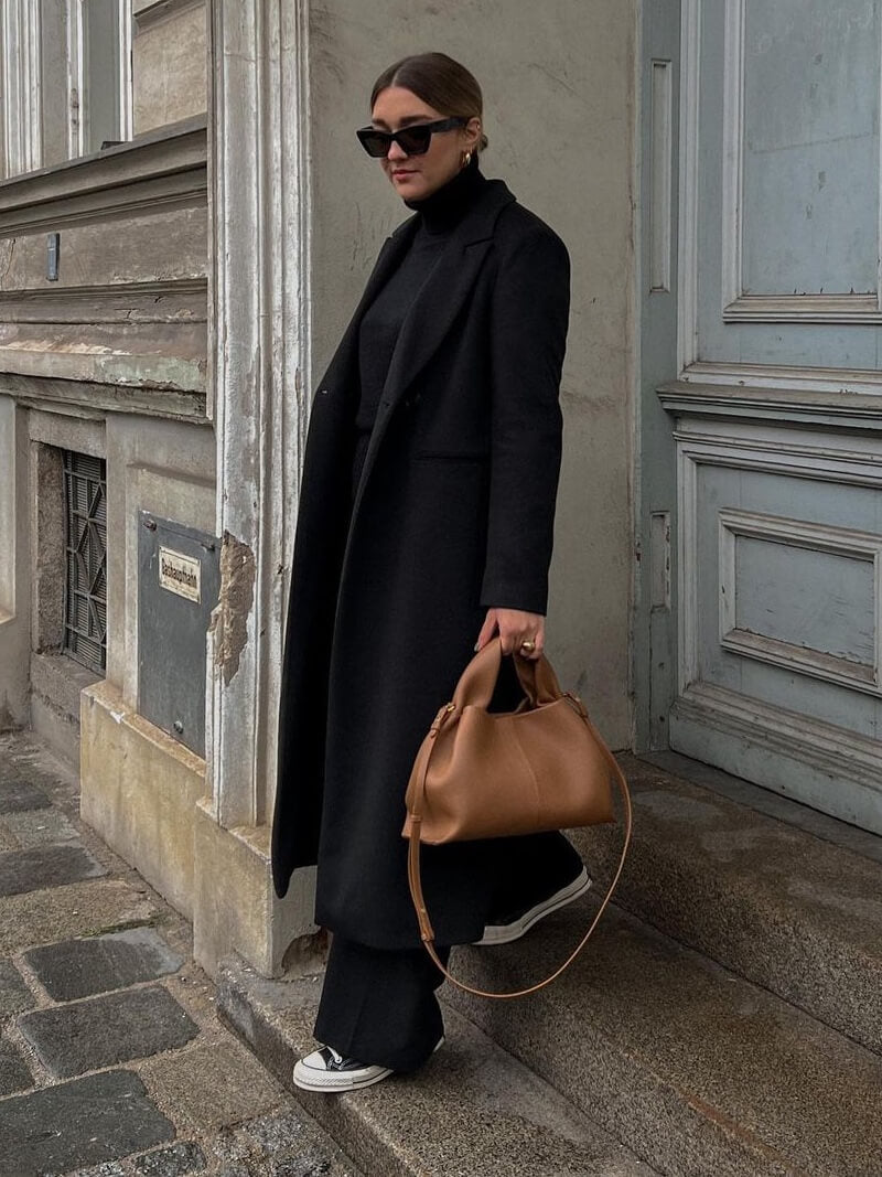 Kunstledertasche Damen Minimalistisch