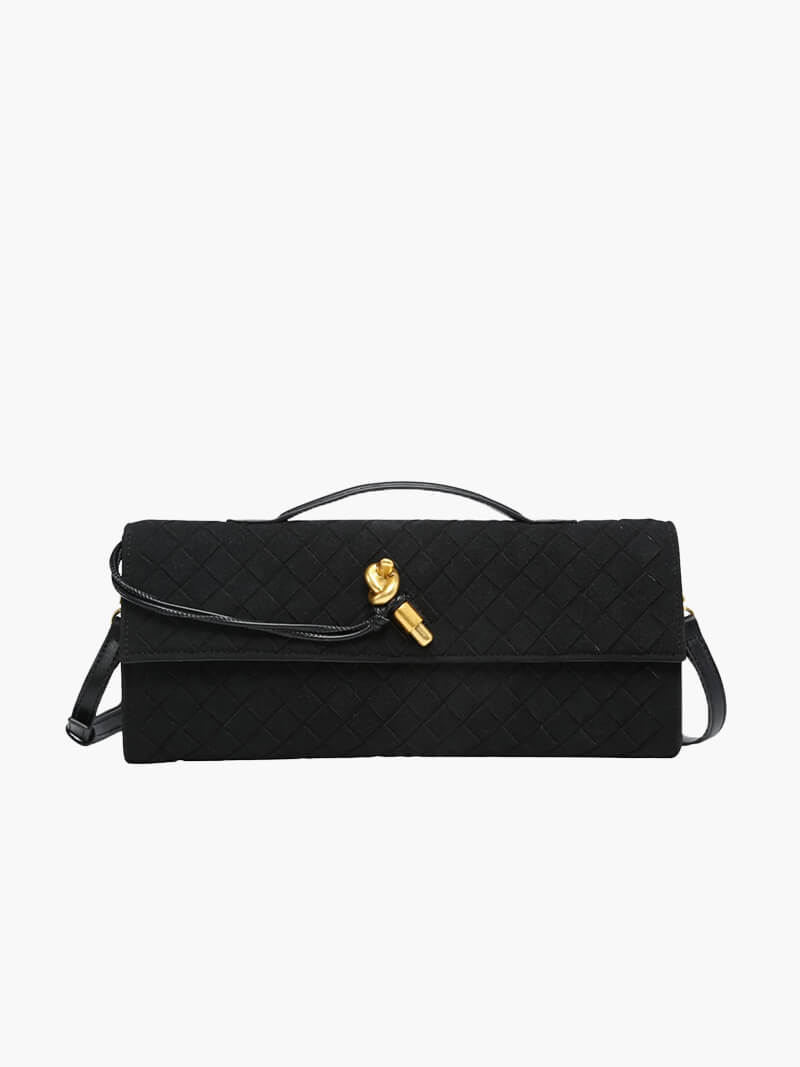 Geflochtene Damen-Clutch aus Kunstleder