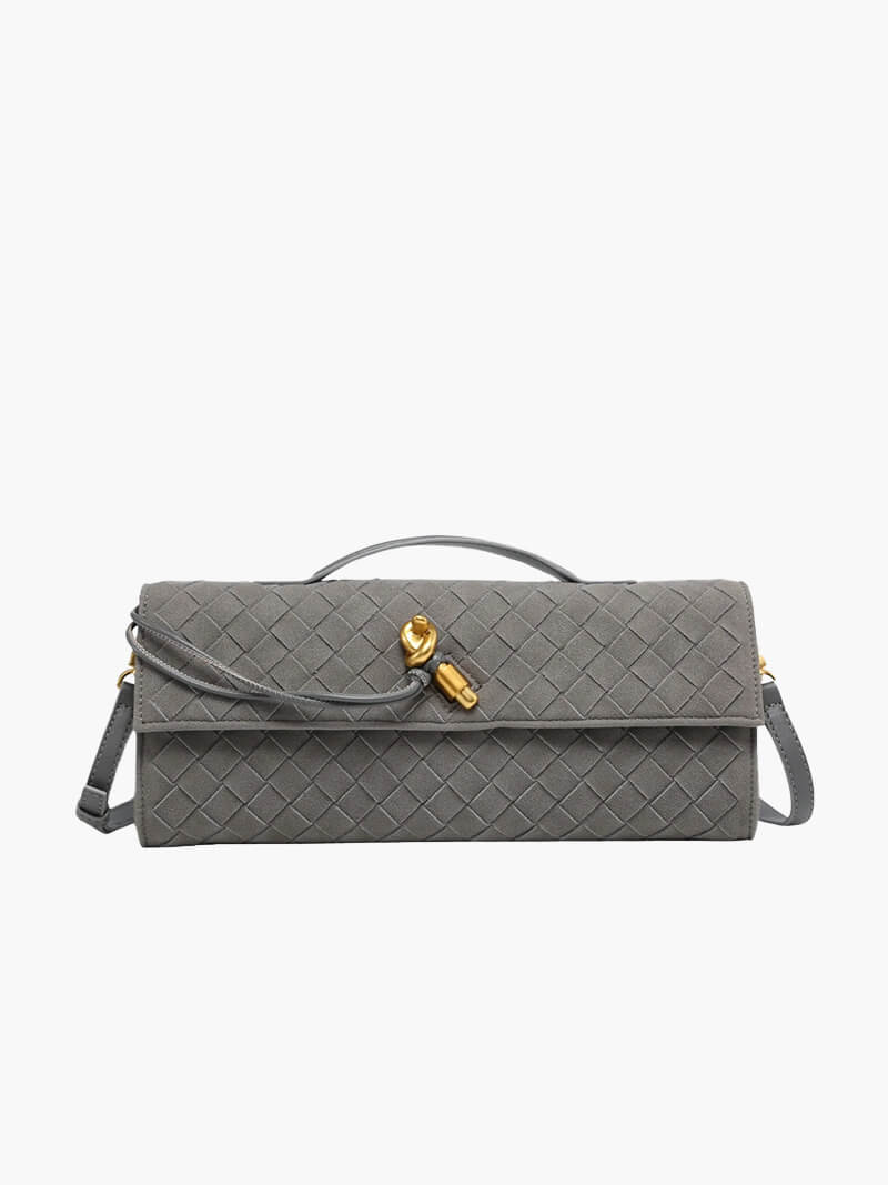 Geflochtene Damen-Clutch aus Kunstleder