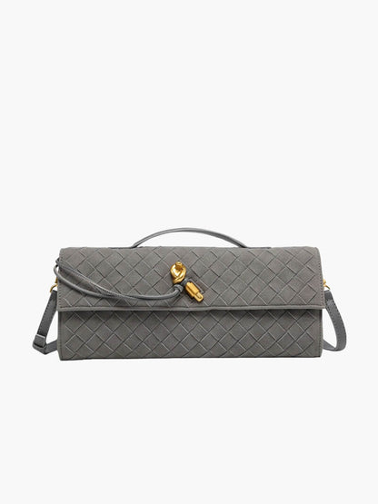 Geflochtene Damen-Clutch aus Kunstleder