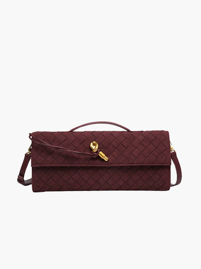 Geflochtene Damen-Clutch aus Kunstleder