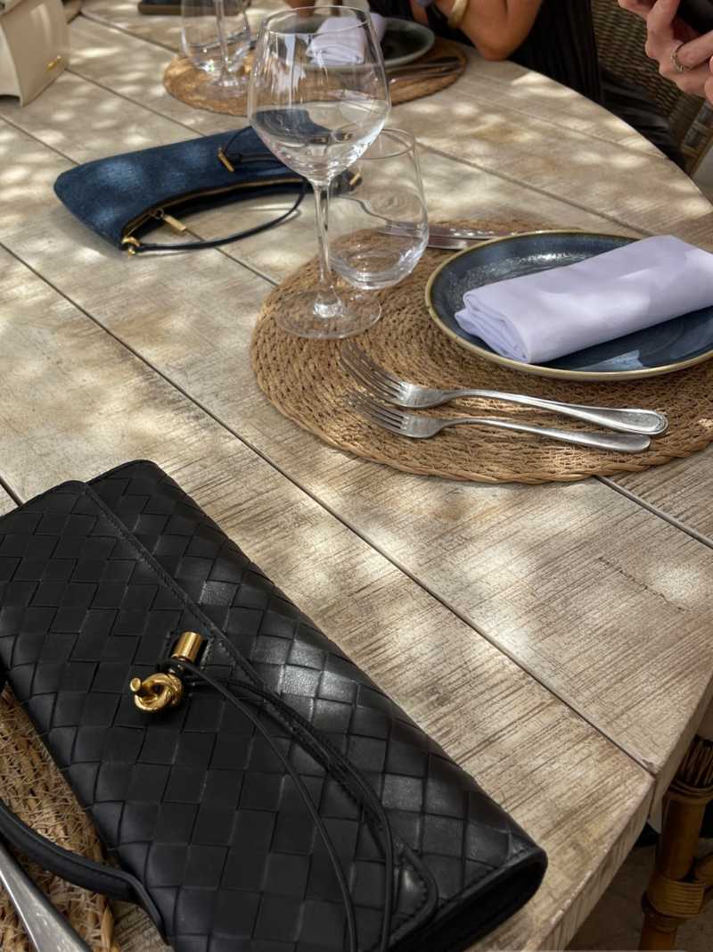 Bianca Damen Woven Schultertasche
