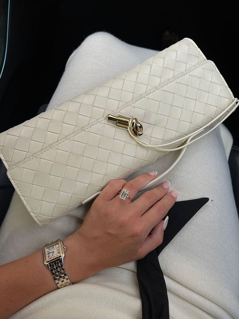 Bianca Damen Woven Schultertasche