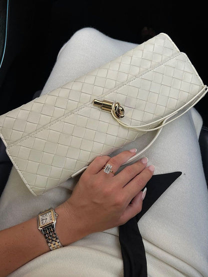 Bianca Damen Woven Schultertasche
