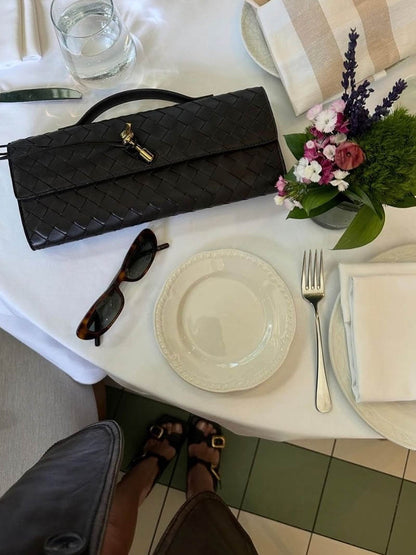 Bianca Damen Woven Schultertasche