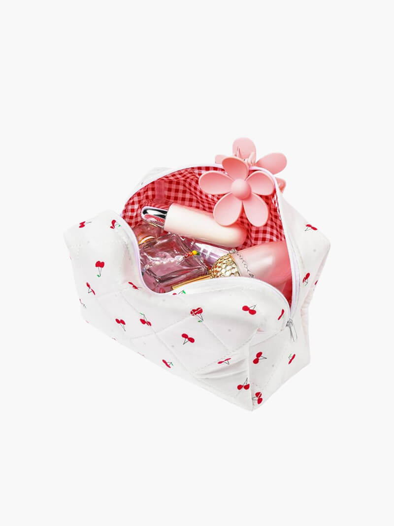 Kosmetiktasche Kirschmuster Damen