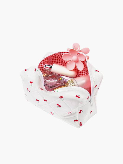 Kosmetiktasche Kirschmuster Damen