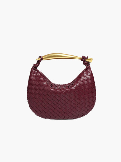 Clio Damen Geflochtene Kunstleder-Tasche - Norvielle