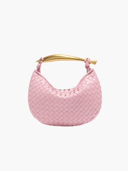 Clio Damen Geflochtene Kunstleder-Tasche