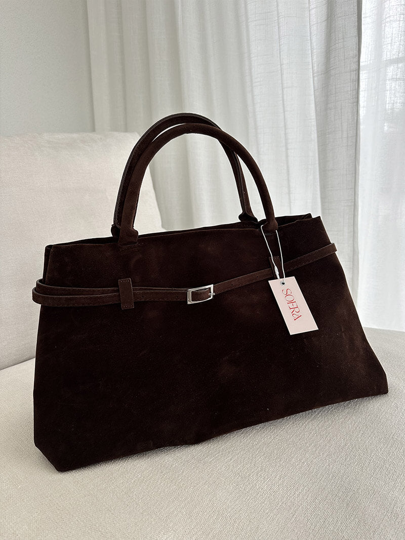 Damen Handtasche Wildleder