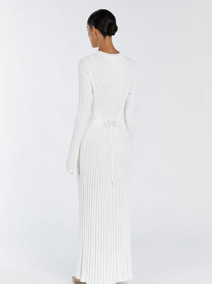 Lilli Damen Maxikleid Gerippt