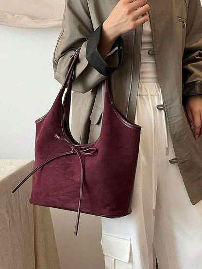 Elsa Damen Handtasche aus Leder Schwarz - Norvielle