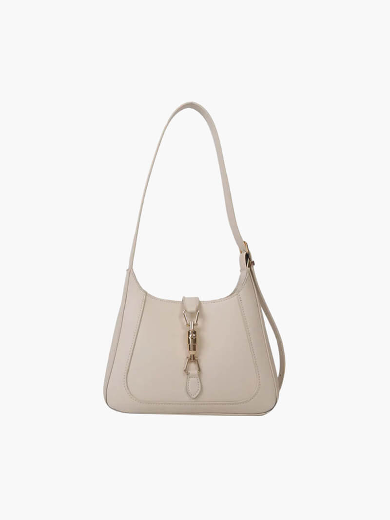 Dellina Damen Schultertasche Kunstleder Elegantes Design