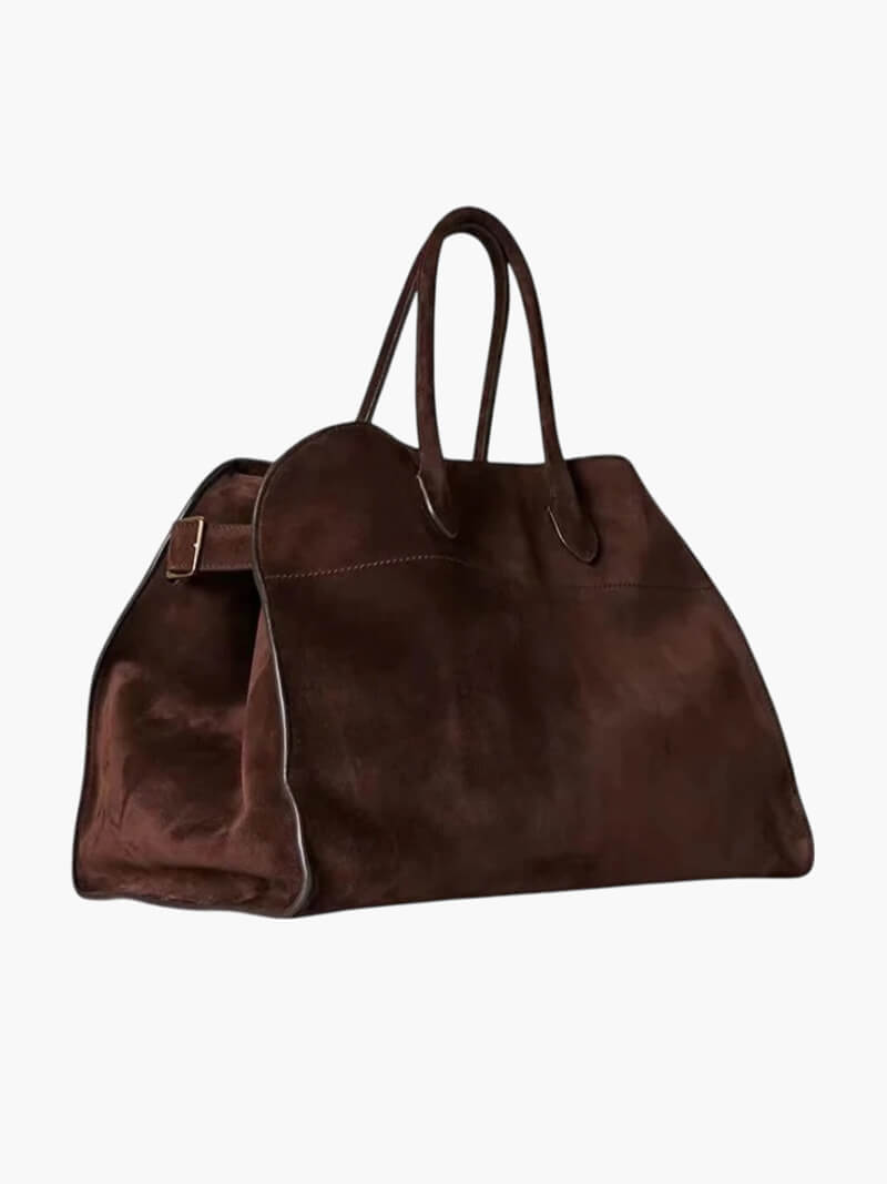 Tasche Wildleder Damen Handtasche Braun