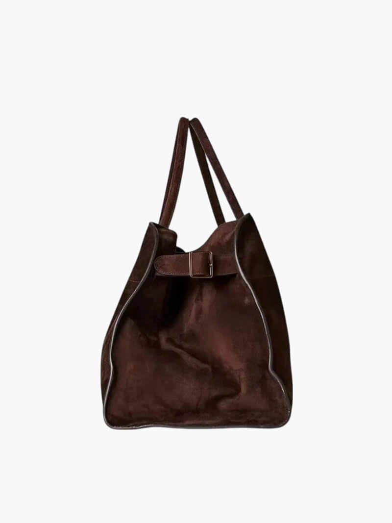 Tasche Wildleder Damen Handtasche Braun