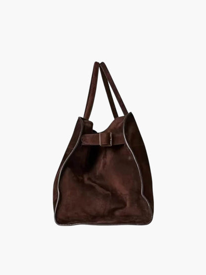 Tasche Wildleder Damen Handtasche Braun