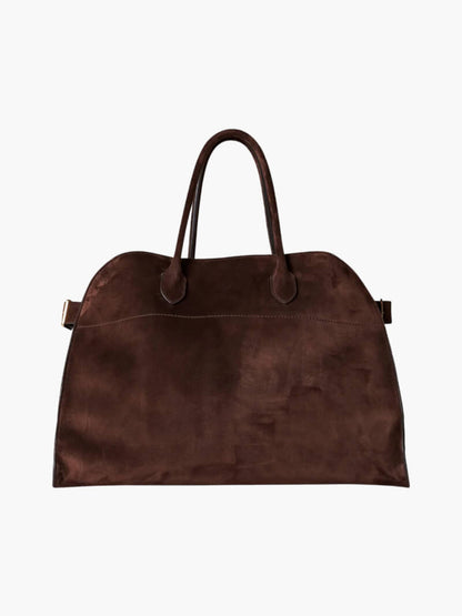 Tasche Wildleder Damen Handtasche Braun - Norvielle