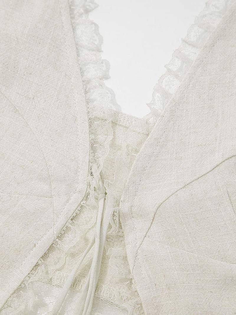Damen Spitzen Crop