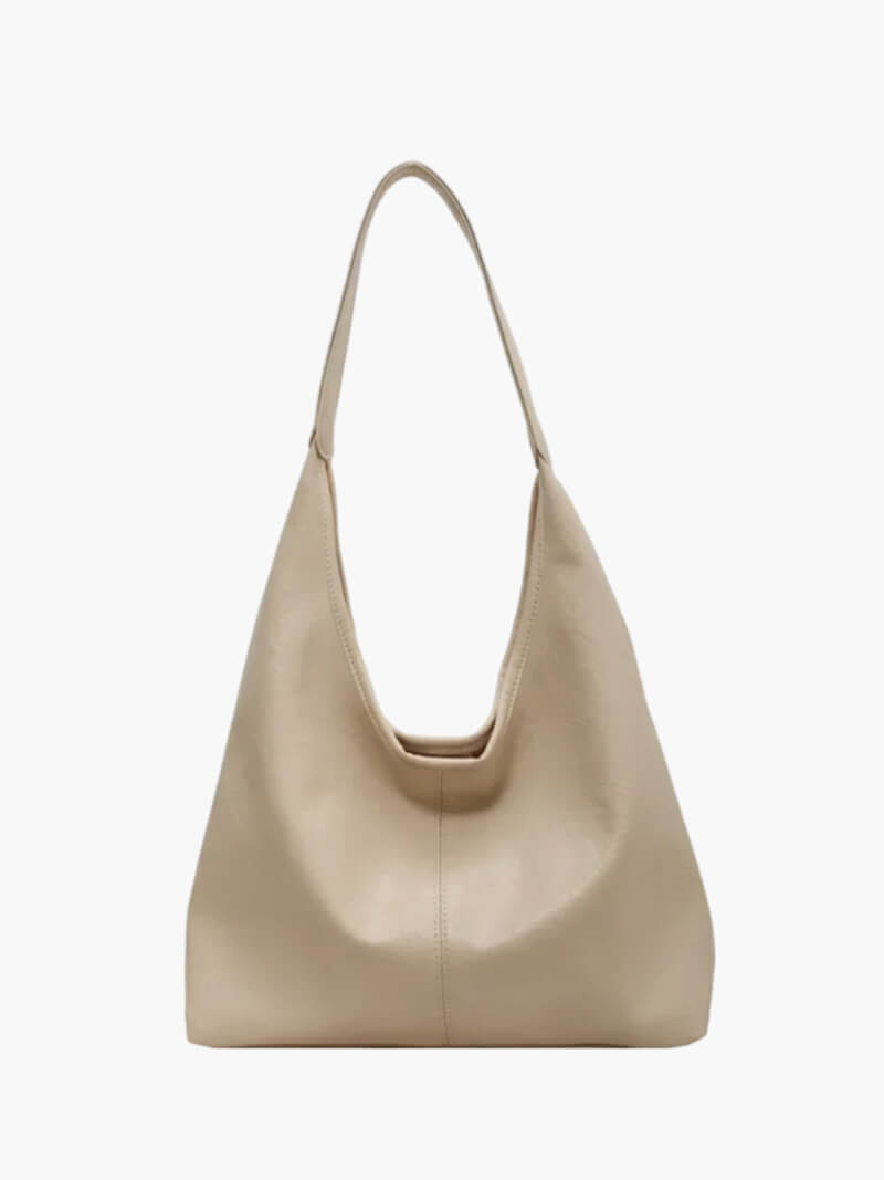 Caroly Damen Schultertasche Kunstleder Minimalistisch