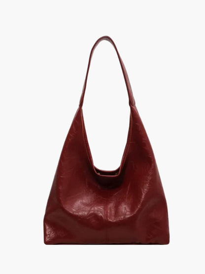 Caroly Damen Schultertasche Kunstleder Minimalistisch
