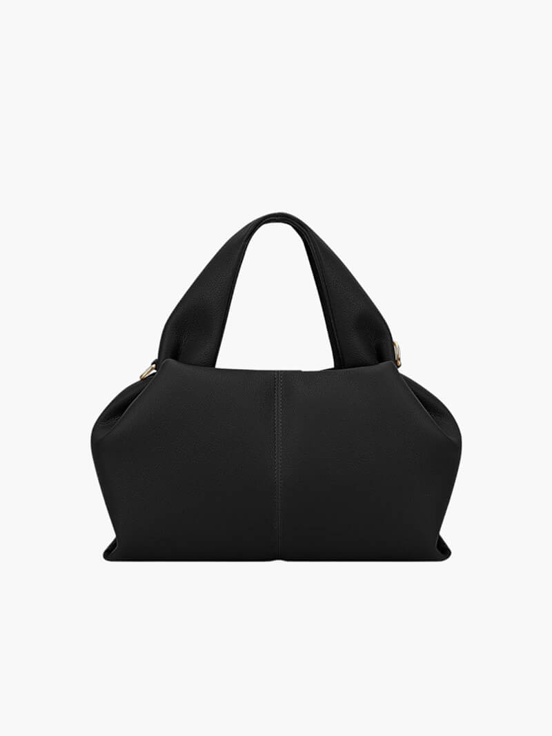 Kunstledertasche Damen Minimalistisch Schwarz - Norvielle