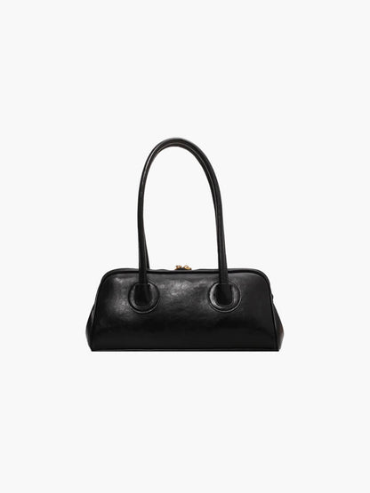 Damen-Handtasche Kunstleder Elegantes Design Schwarz - Norvielle