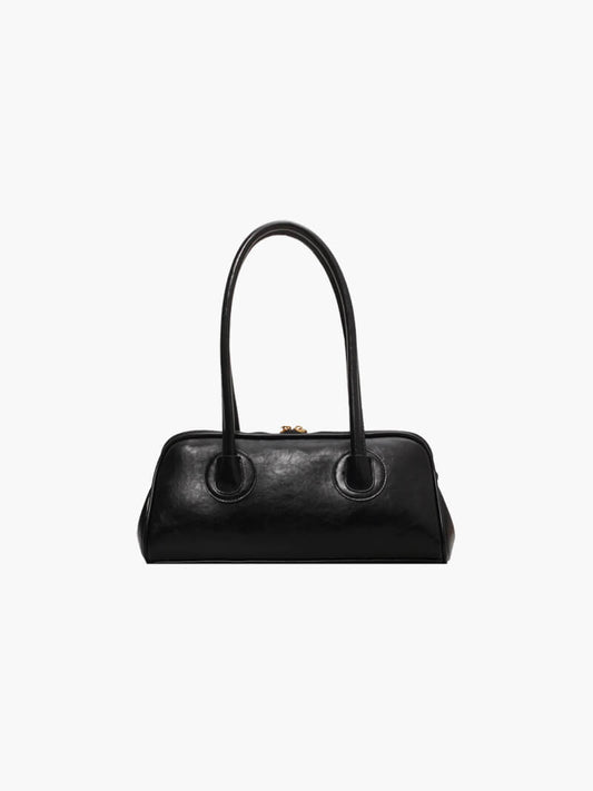 Damen-Handtasche Kunstleder Elegantes Design Schwarz - Norvielle