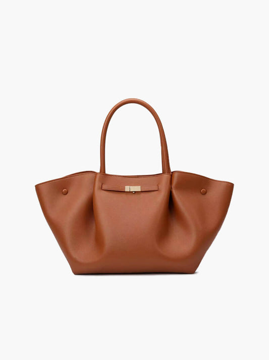 Damen-Shopper Groß Kunstleder Schwarz - Norvielle
