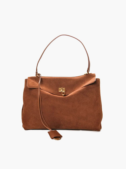 Ramona Damen Handtasche Wildleder