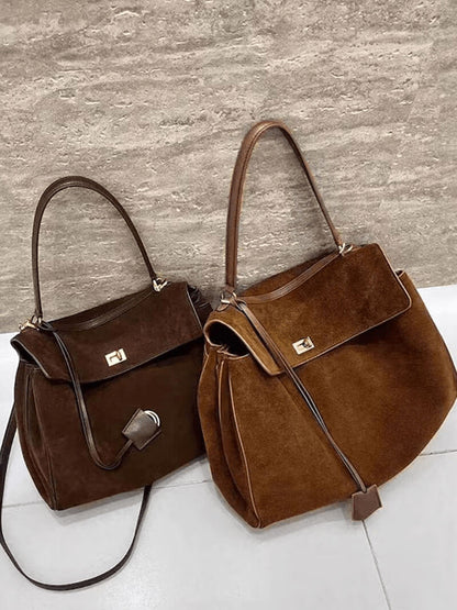 Ramona Damen Handtasche Wildleder