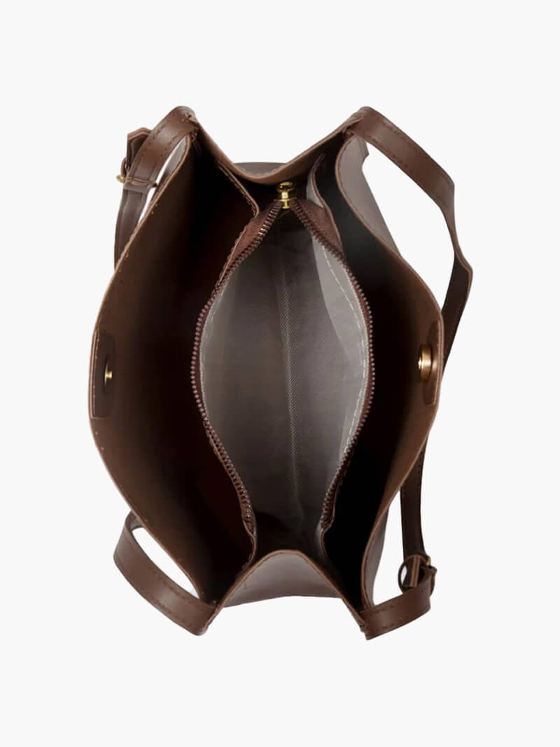 Stella Damen Schultertasche Kunstleder Minimalistisch