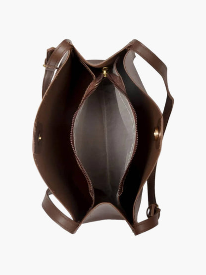Stella Damen Schultertasche Kunstleder Minimalistisch