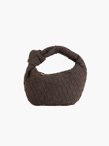 Ilyse Damen Mini-Tasche Geflochtenes Wildleder - Norvielle