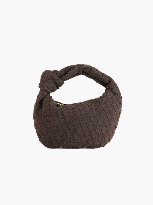 Ilyse Damen Mini-Tasche Geflochtenes Wildleder - Norvielle