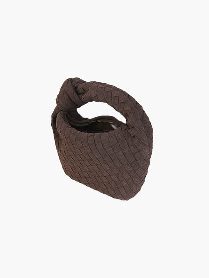 Ilyse Damen Mini-Tasche Geflochtenes Wildleder