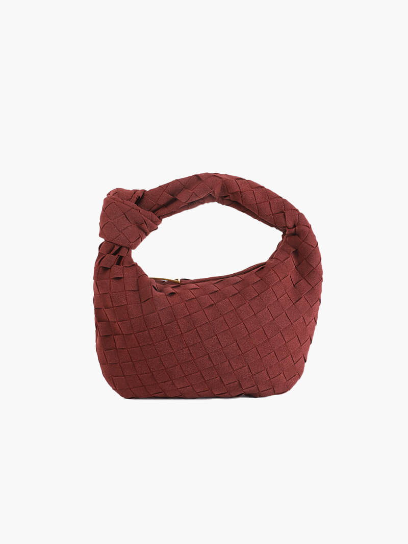 Ilyse Damen Mini-Tasche Geflochtenes Wildleder