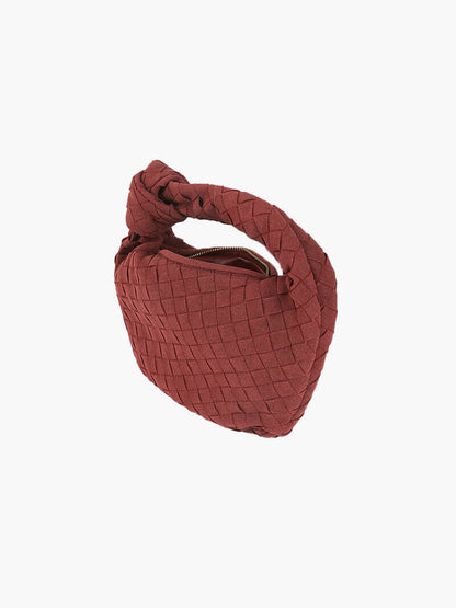 Ilyse Damen Mini-Tasche Geflochtenes Wildleder
