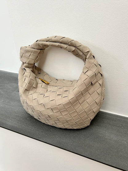 Ilyse Damen Mini-Tasche Geflochtenes Wildleder