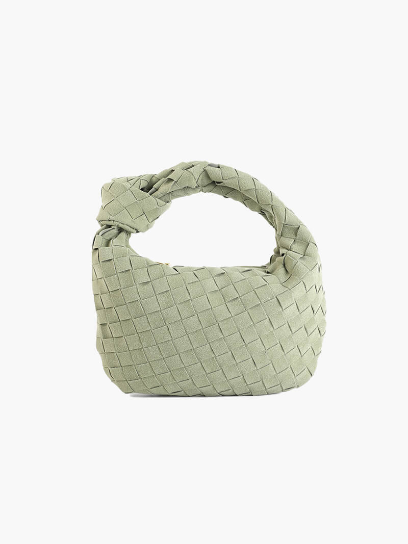 Ilyse Damen Mini-Tasche Geflochtenes Wildleder