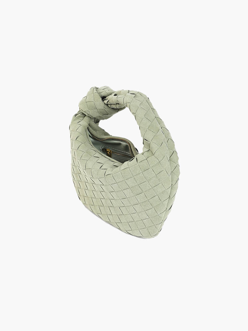 Ilyse Damen Mini-Tasche Geflochtenes Wildleder