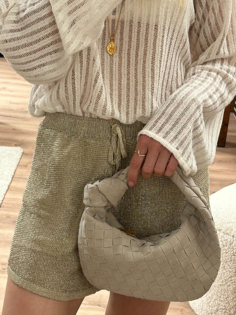 Damen Handtasche Knoten Design Klein