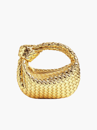 Damen Mini Geflochtene Handtasche