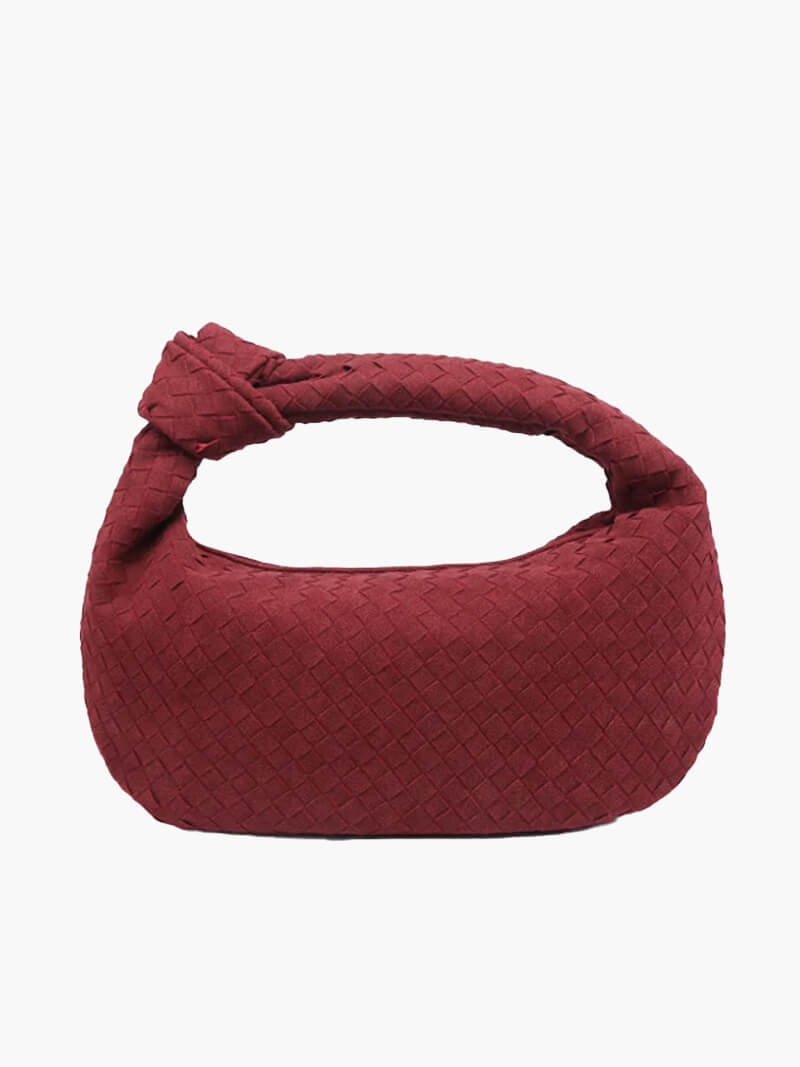Geflochtete Hobo-Tasche mit Knoten-Detail Braun