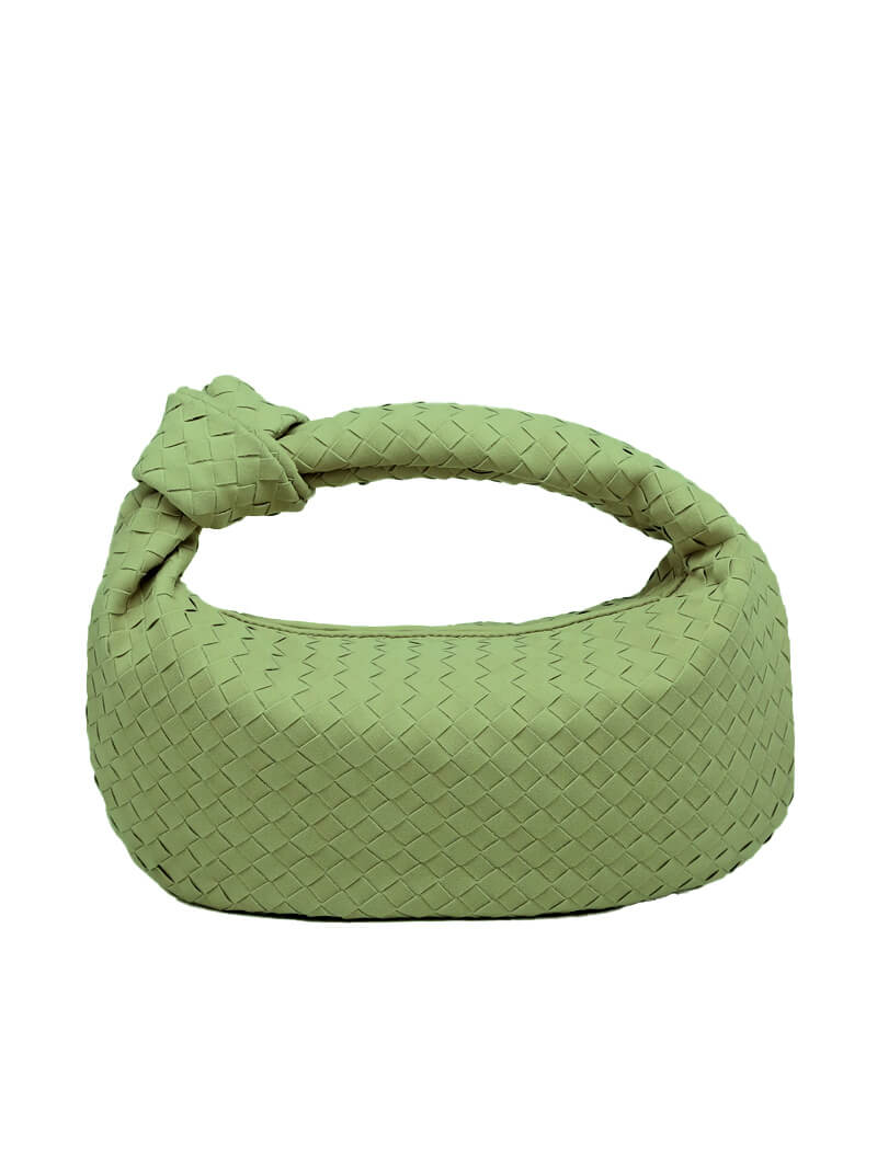 Geflochtete Hobo-Tasche mit Knoten-Detail Braun