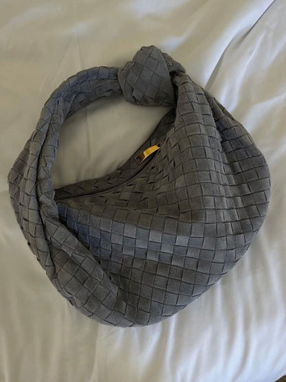 Geflochtete Hobo-Tasche mit Knoten-Detail Braun