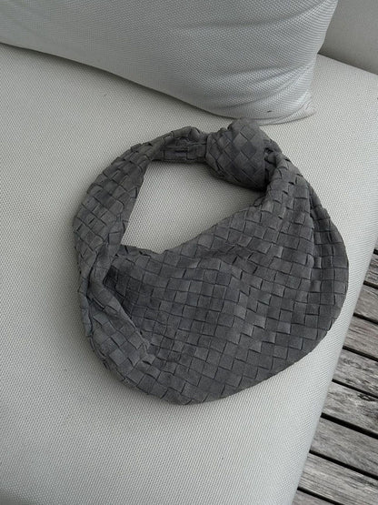 Geflochtete Hobo-Tasche mit Knoten-Detail Braun