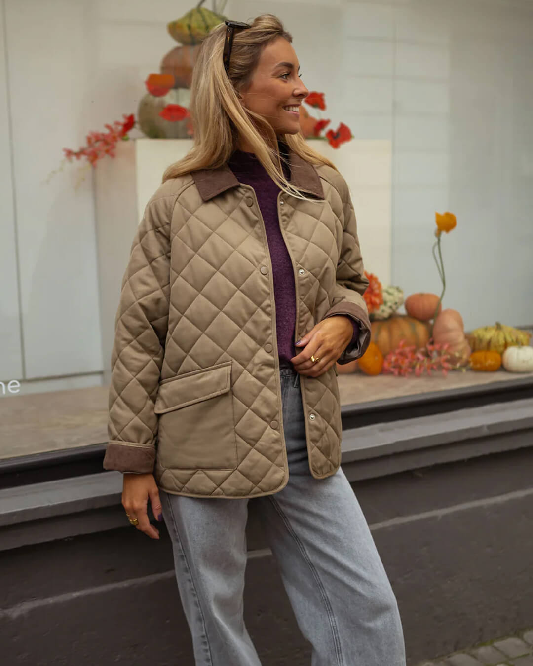 Damen Wintersteppjacke Stilvoll Freizeit Schwarz - Eveloria